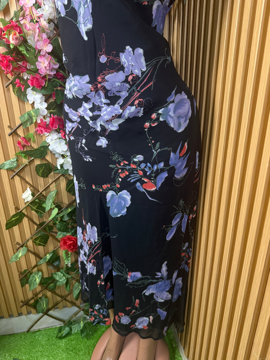 Robe moulante longue sans manches décolletée - Perluna Store