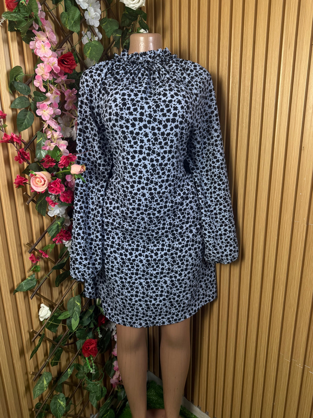 Robe évasée manches longues - Perluna Store