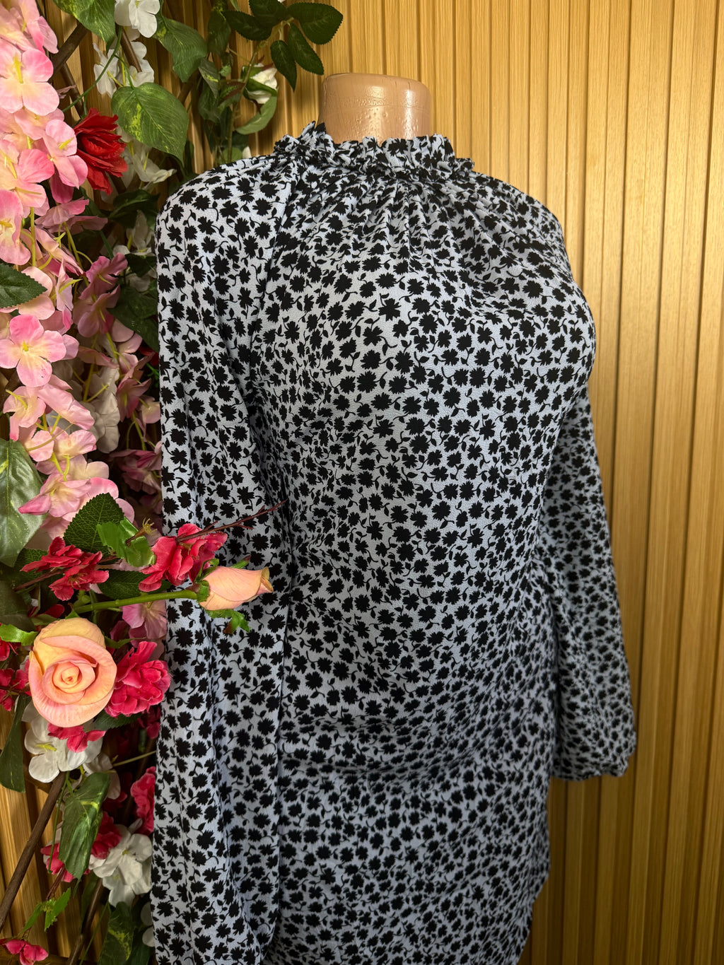 Robe évasée manches longues - Perluna Store