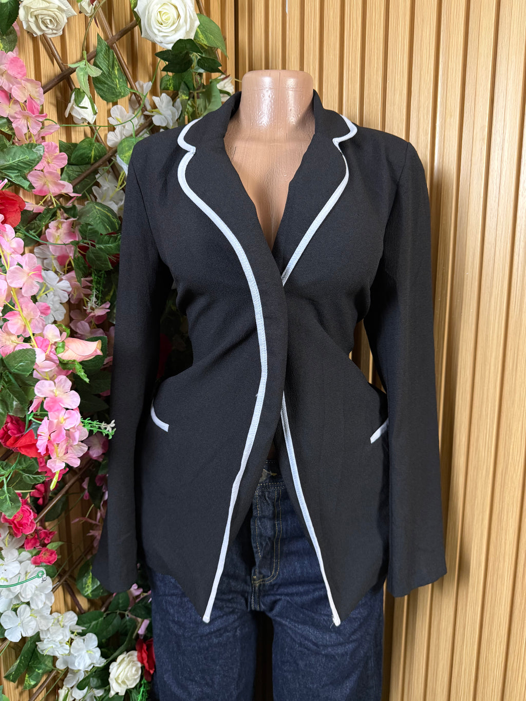 Veste blazer pour femme couleur noire - Perluna Store