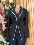Veste blazer pour femme couleur noire - Perluna Store