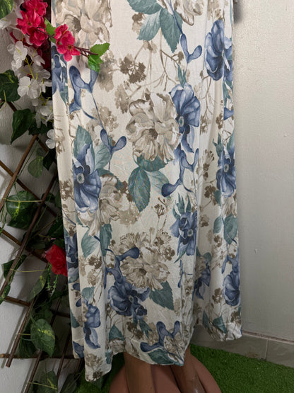 Robe longue croisé manche 3/4