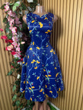 Robe évasée sans manches décolletée - Perluna Store