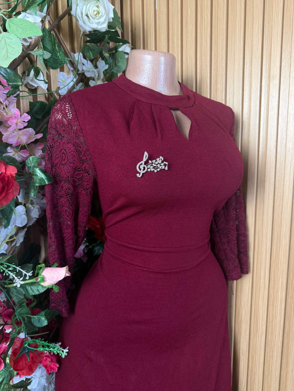 Robe évasée manches longues dénudée - Perluna Store
