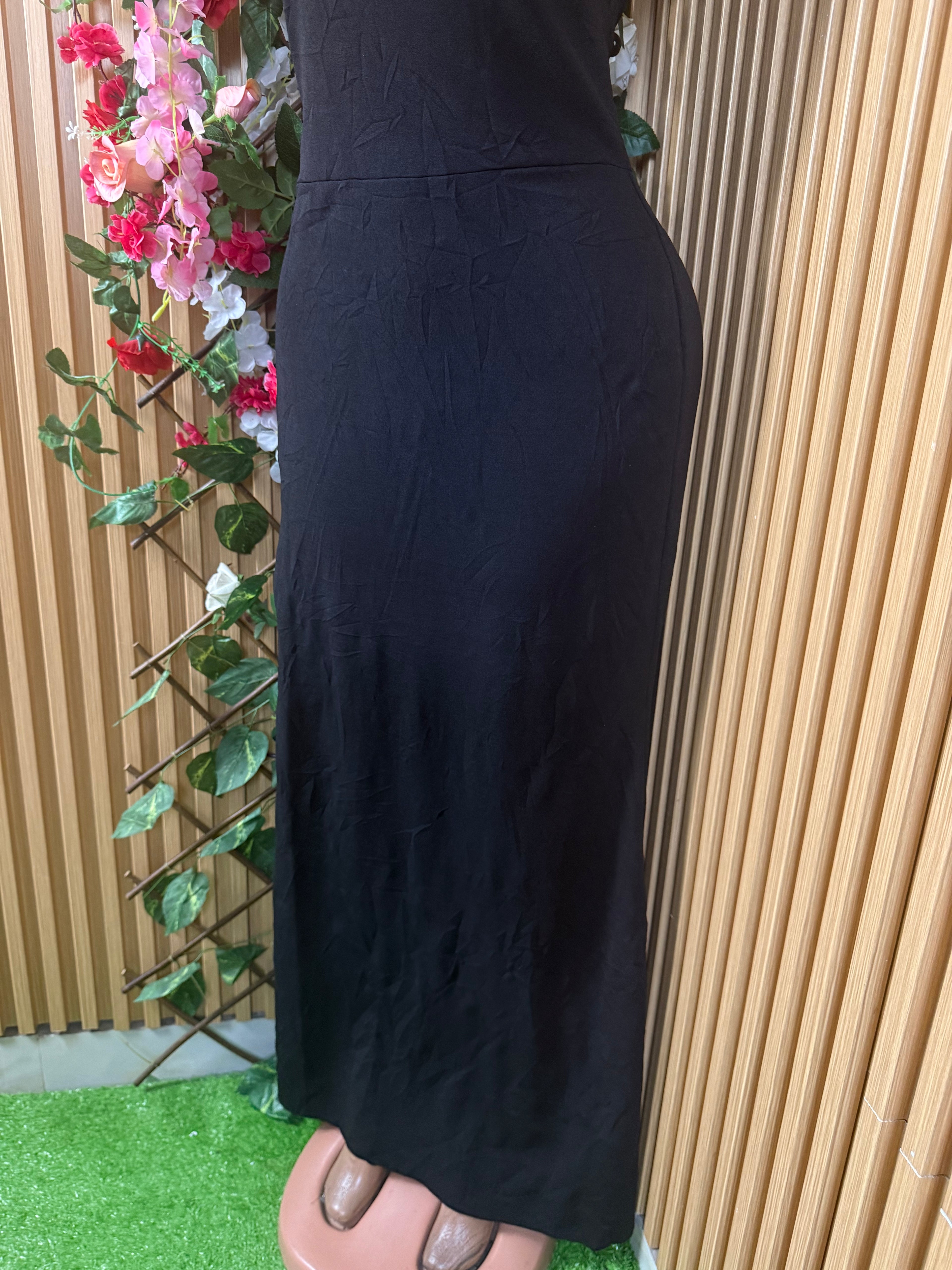 Robe moulante longue slim à une époule - Perluna Store