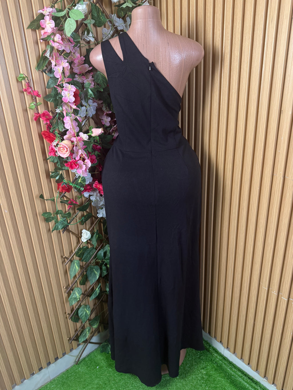 Robe moulante longue slim à une époule - Perluna Store