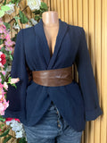 Veste blazer pour femme deux boutons couleur bleu - Perluna Store