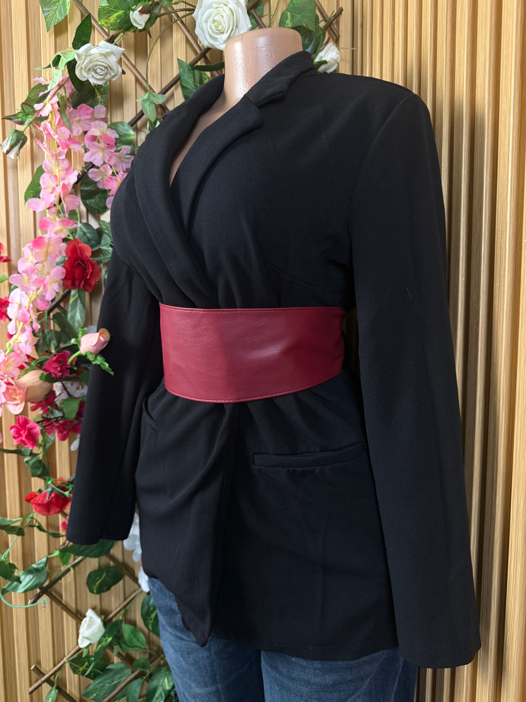 Veste blazer pour femme couleur noire - Perluna Store