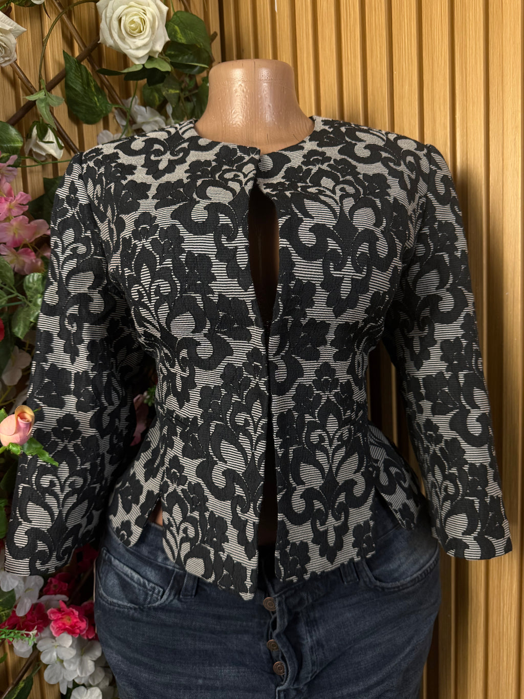 Veste blazer pour femme imprimée fleurie - Perluna Store