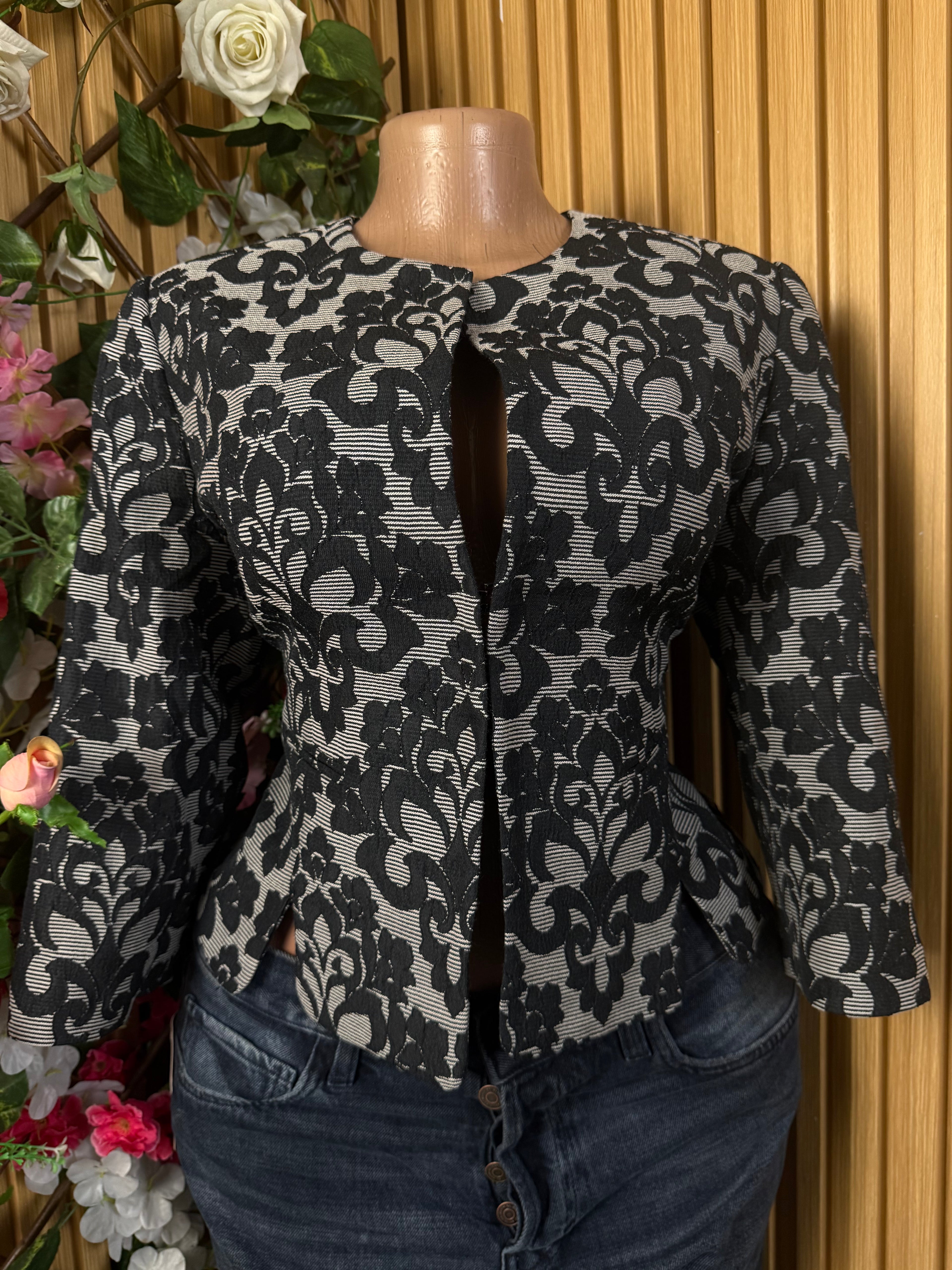 Veste blazer pour femme imprimée fleurie - Perluna Store