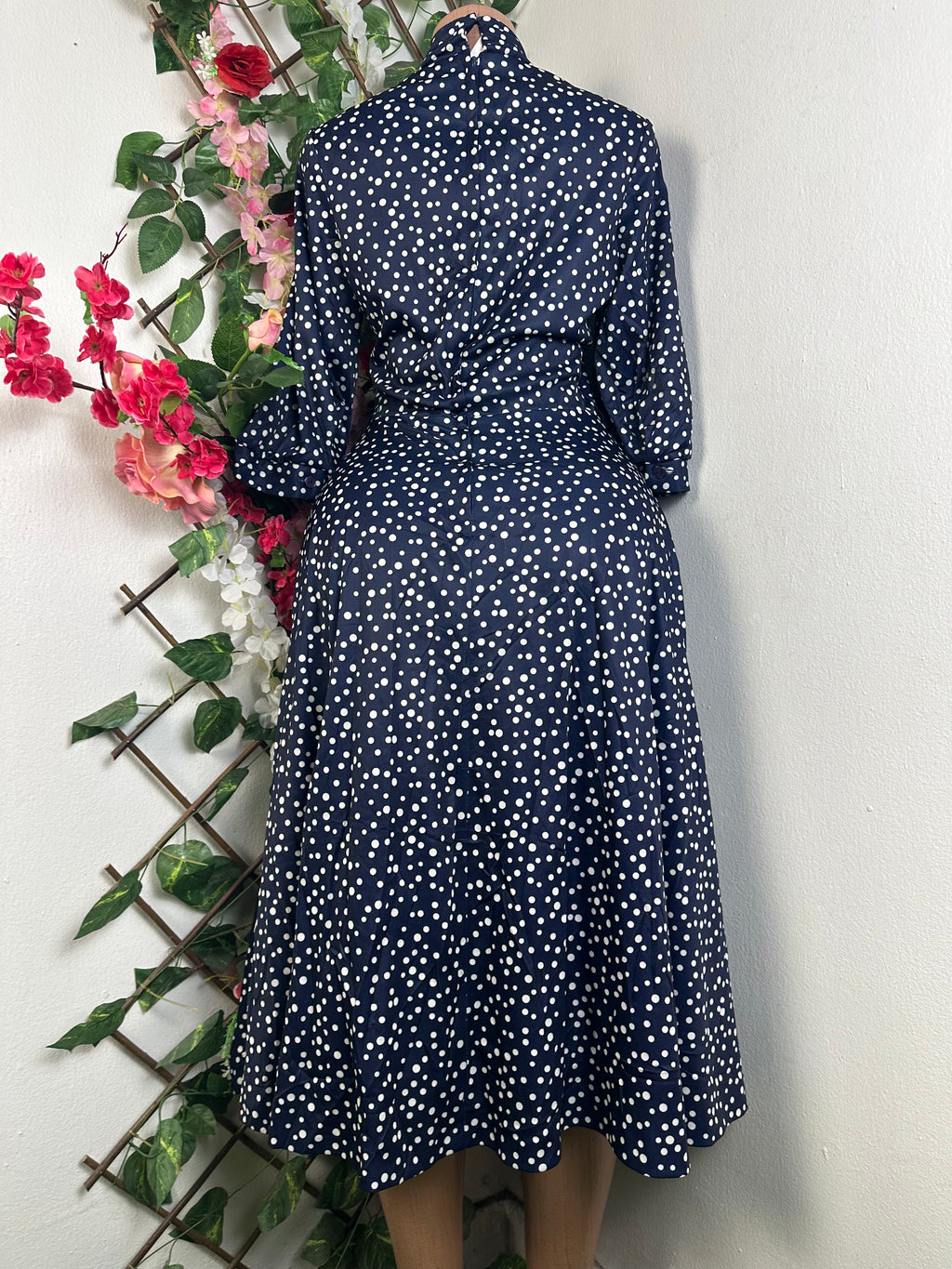 Robe évasée mi-longue manches 3/4-L 12 - Perluna Store