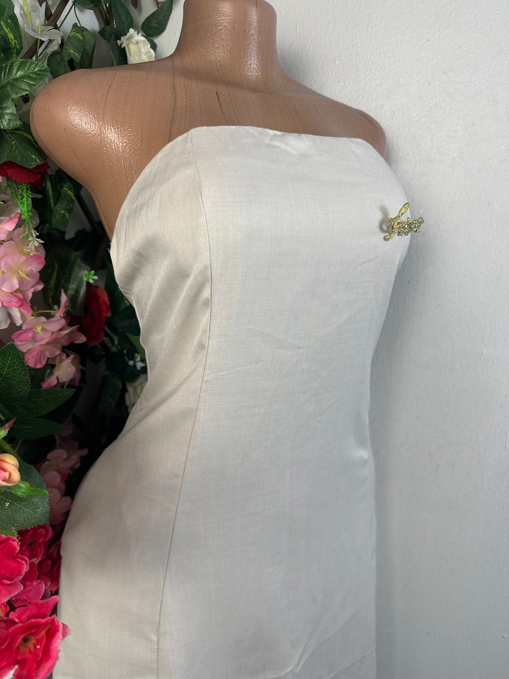 Robe évasée longue bustier