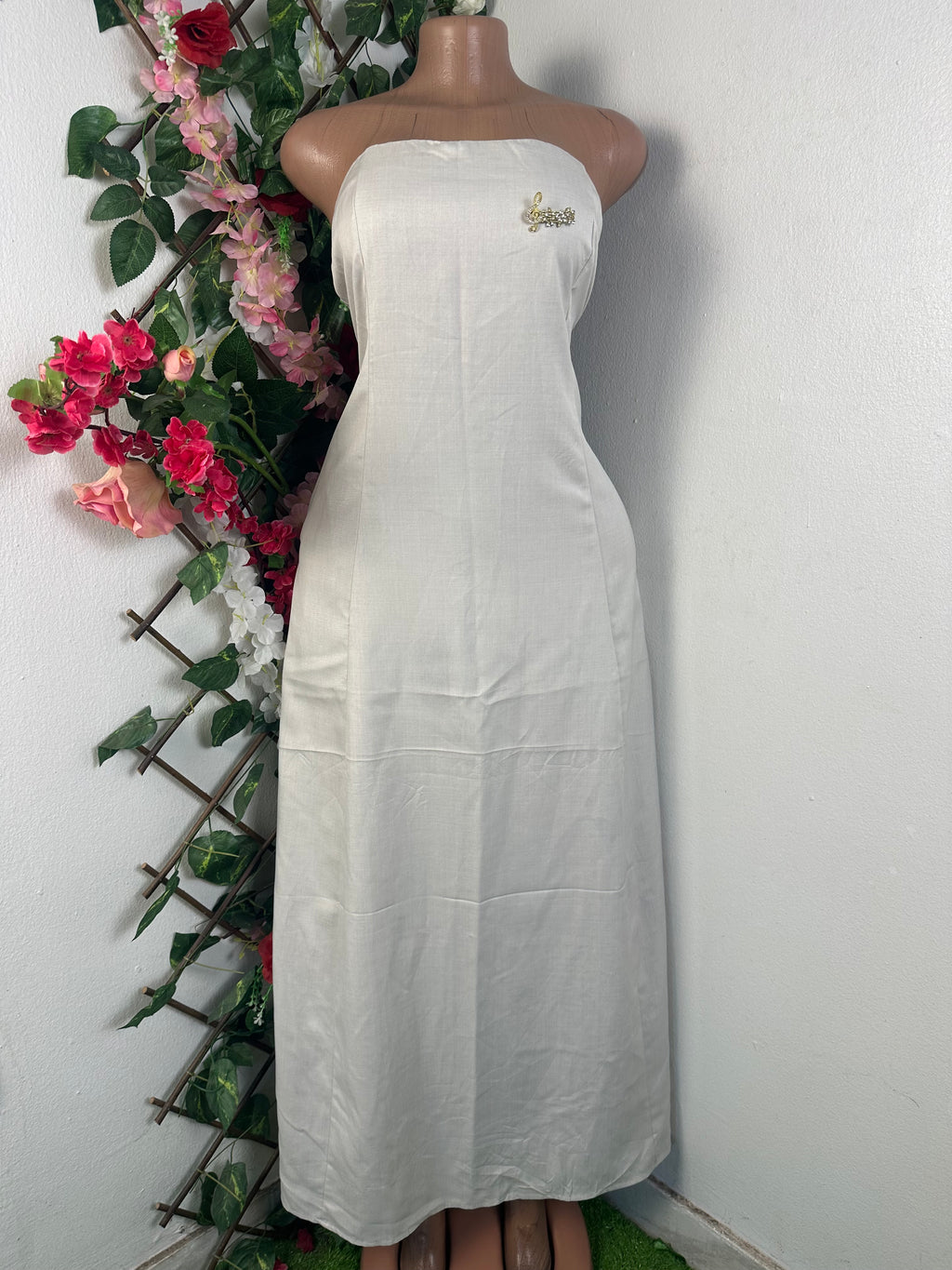 Robe évasée longue bustier