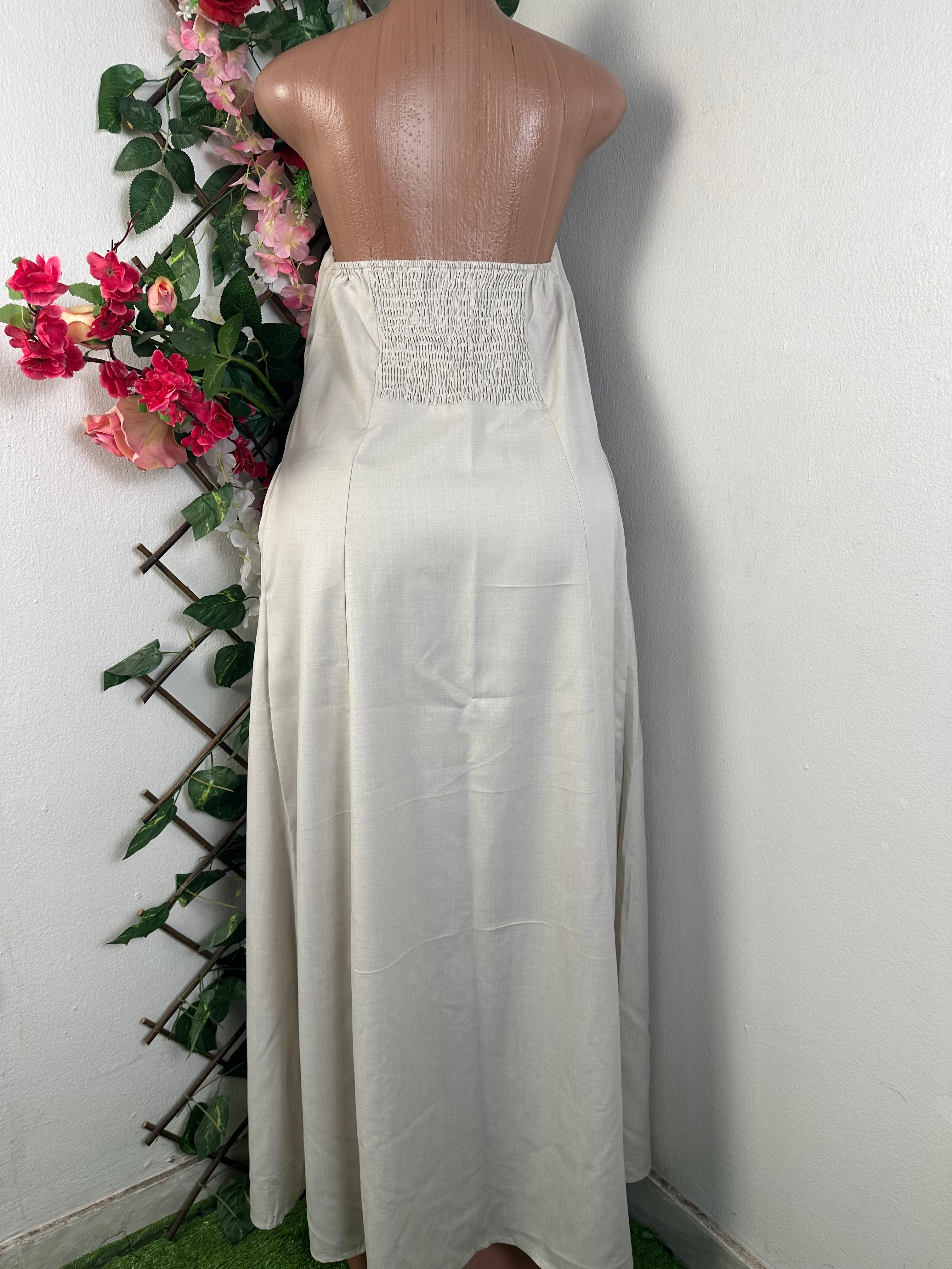 Robe évasée longue bustier