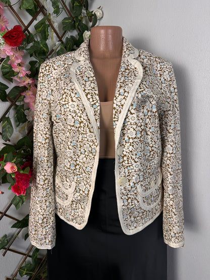 Veste fleurie pour femme