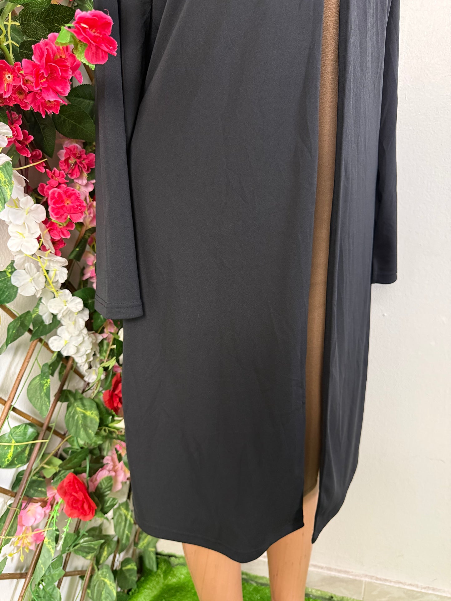 Robe par-dessus mi longue a manche longue
