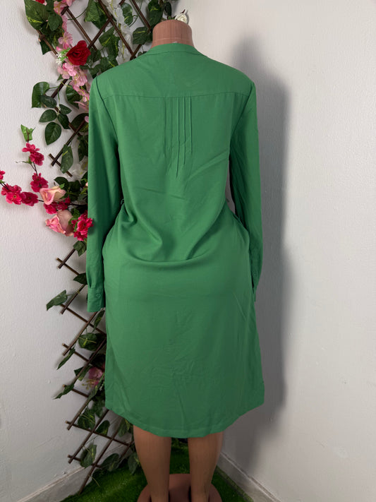 Robe chemise manche longo colle mao