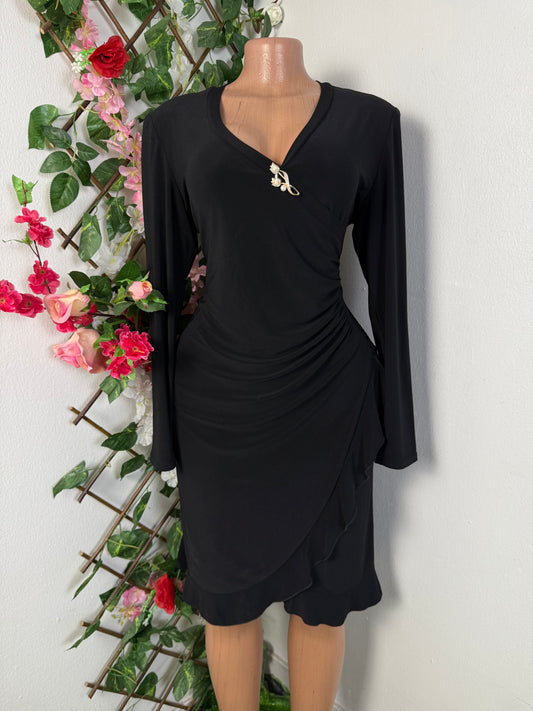Robe portefeuille a manche longue