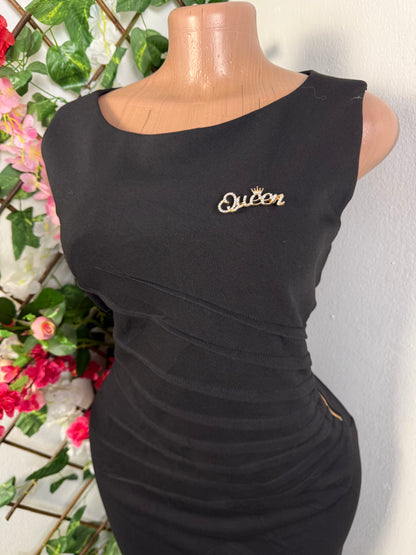 Robe moulante courte sans manche - Perluna Store - kinshasa