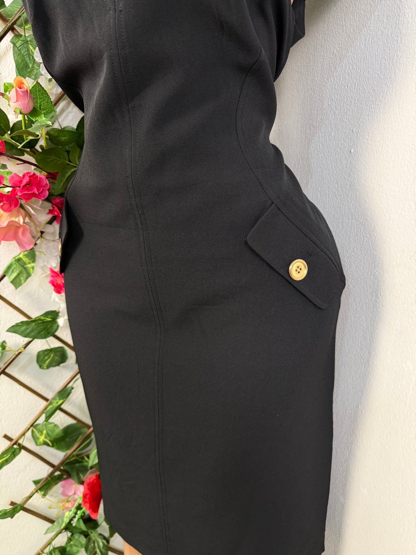 Robe mi longue a faux poche latérale - Perluna Store - kinshasa