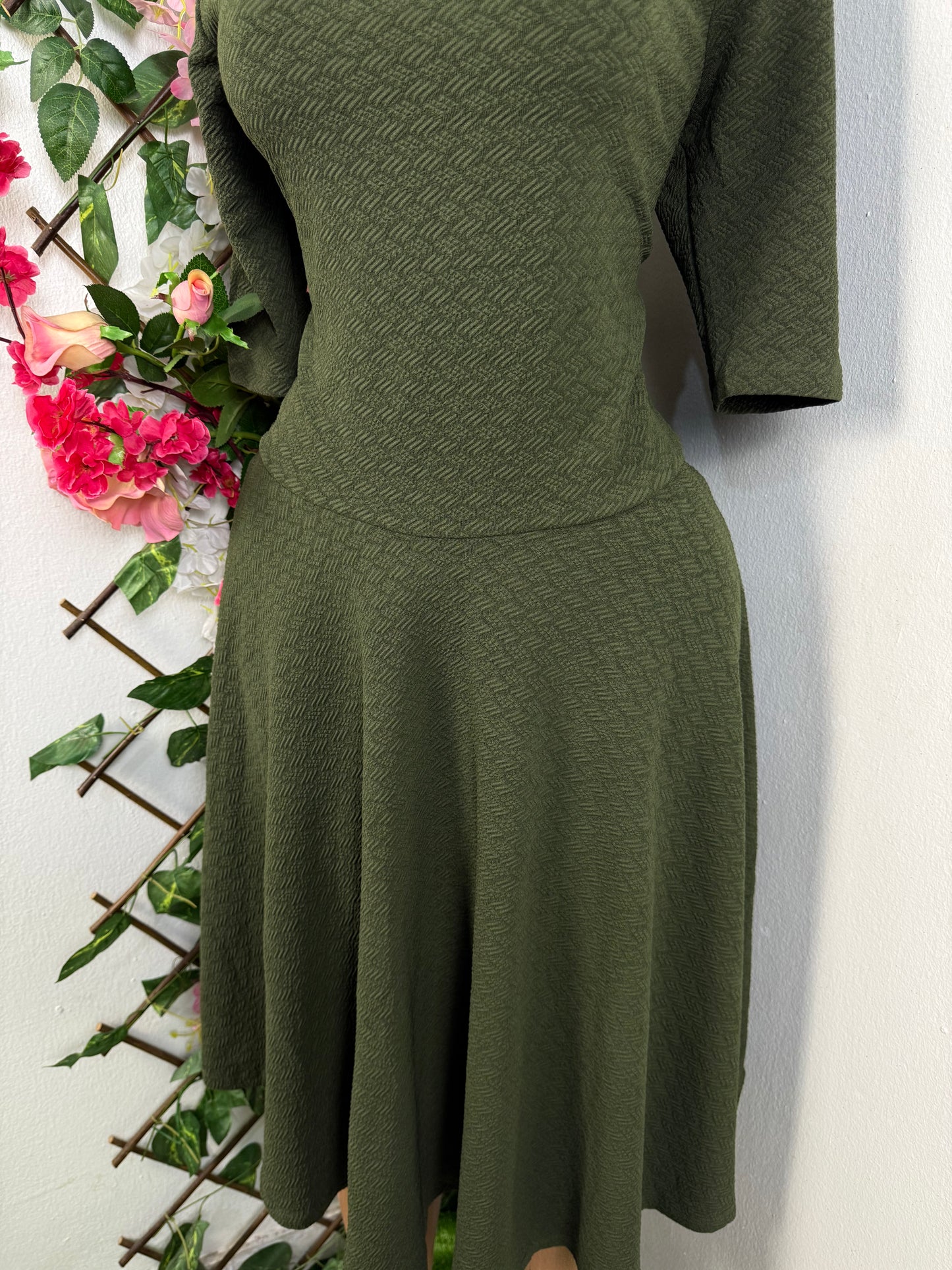 Robe longue évasée manche courte - Perluna Store - kinshasa