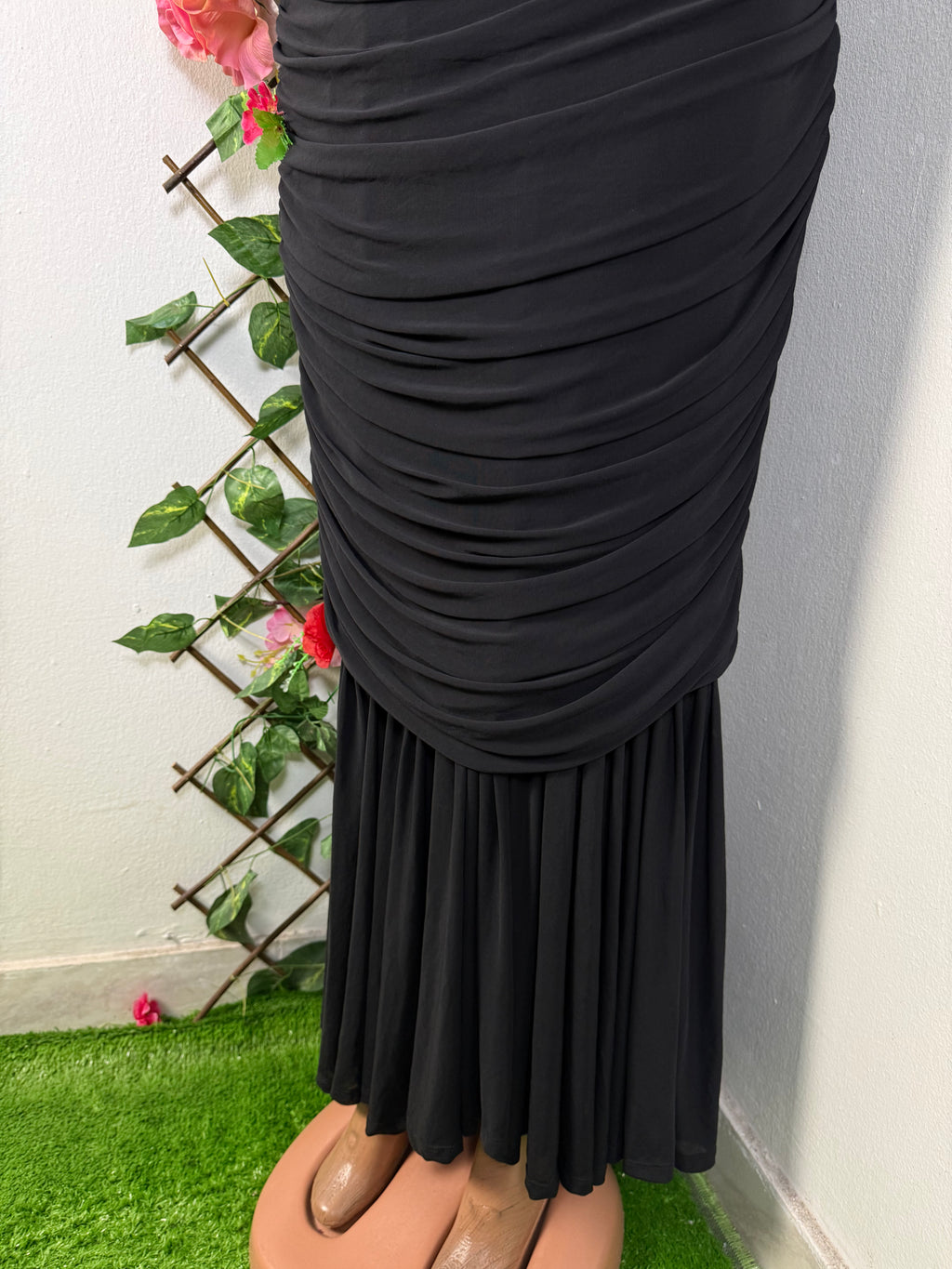 Robe soirée bustier à queue de poisson