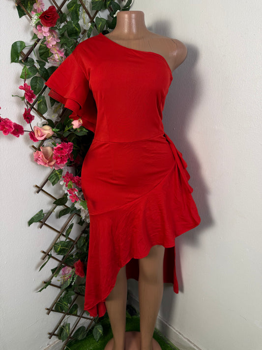 Robe a une épaule pente asymétrique - Perluna Store - kinshasa