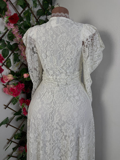 Robe longue en dentelle manche longue - Perluna Store - kinshasa