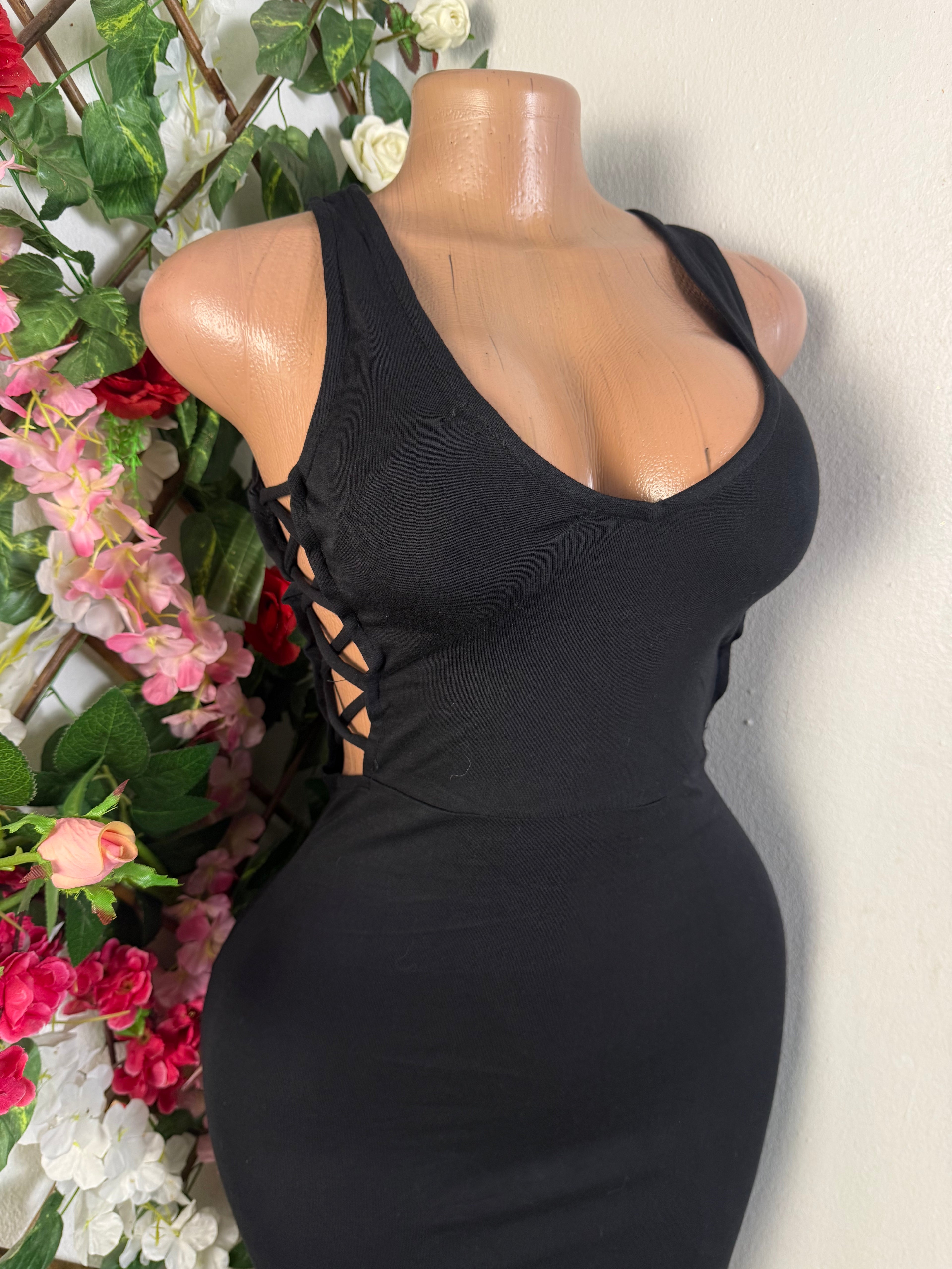 Robe moulante sans manches à fine bretelles - Perluna Store
