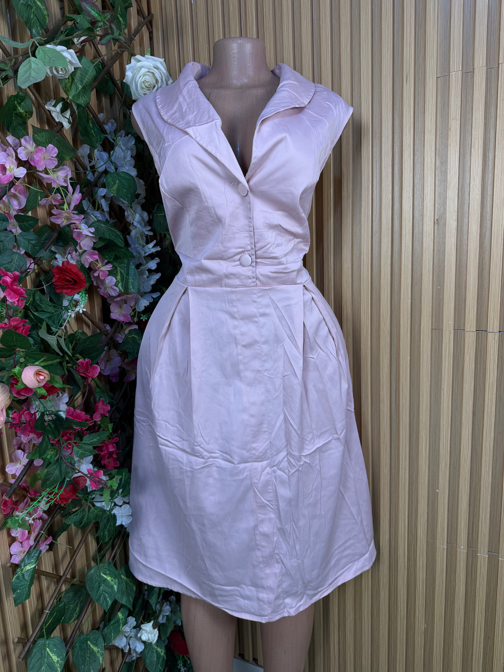 Robe évasée sans manches décolletée-XXl