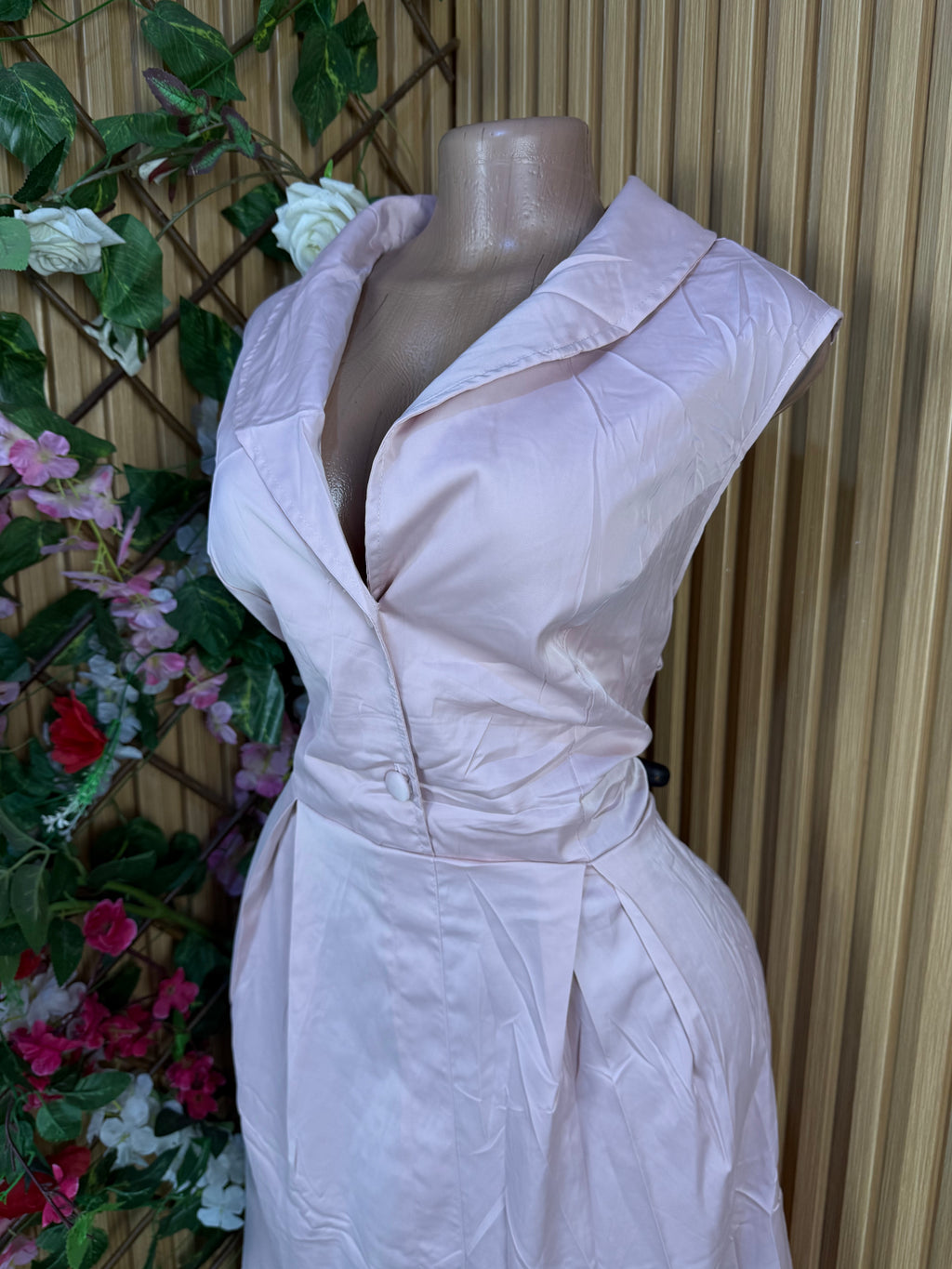 Robe évasée sans manches décolletée-XXl