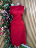 Robe évasée longue sans manches décolletée-L