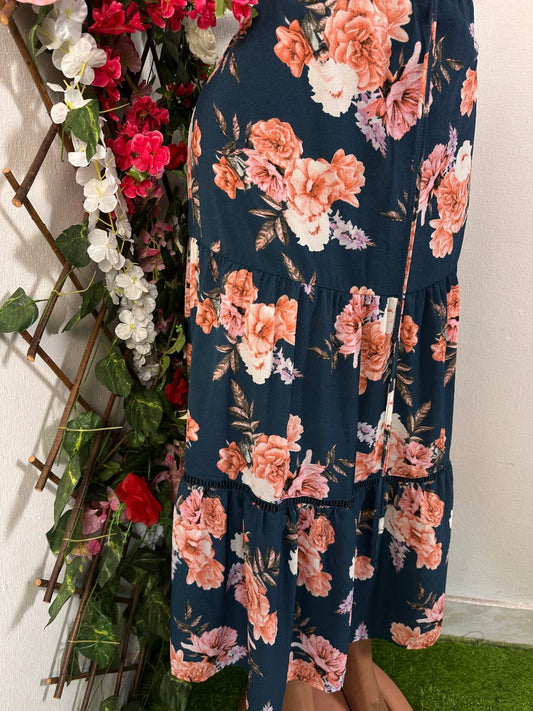 Jupe longue à imprimée florale - Perluna Store - kinshasa
