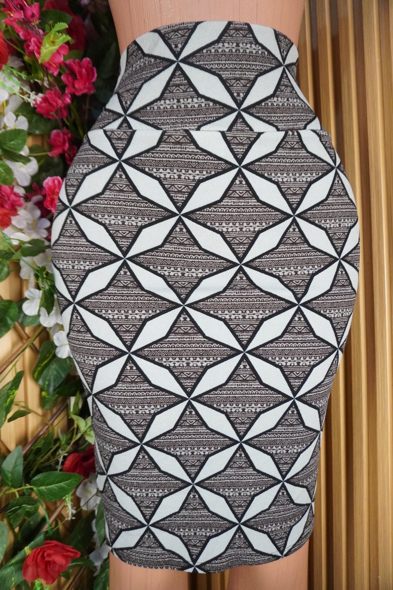 Jupe moulante-couleur gris- - Perluna Store