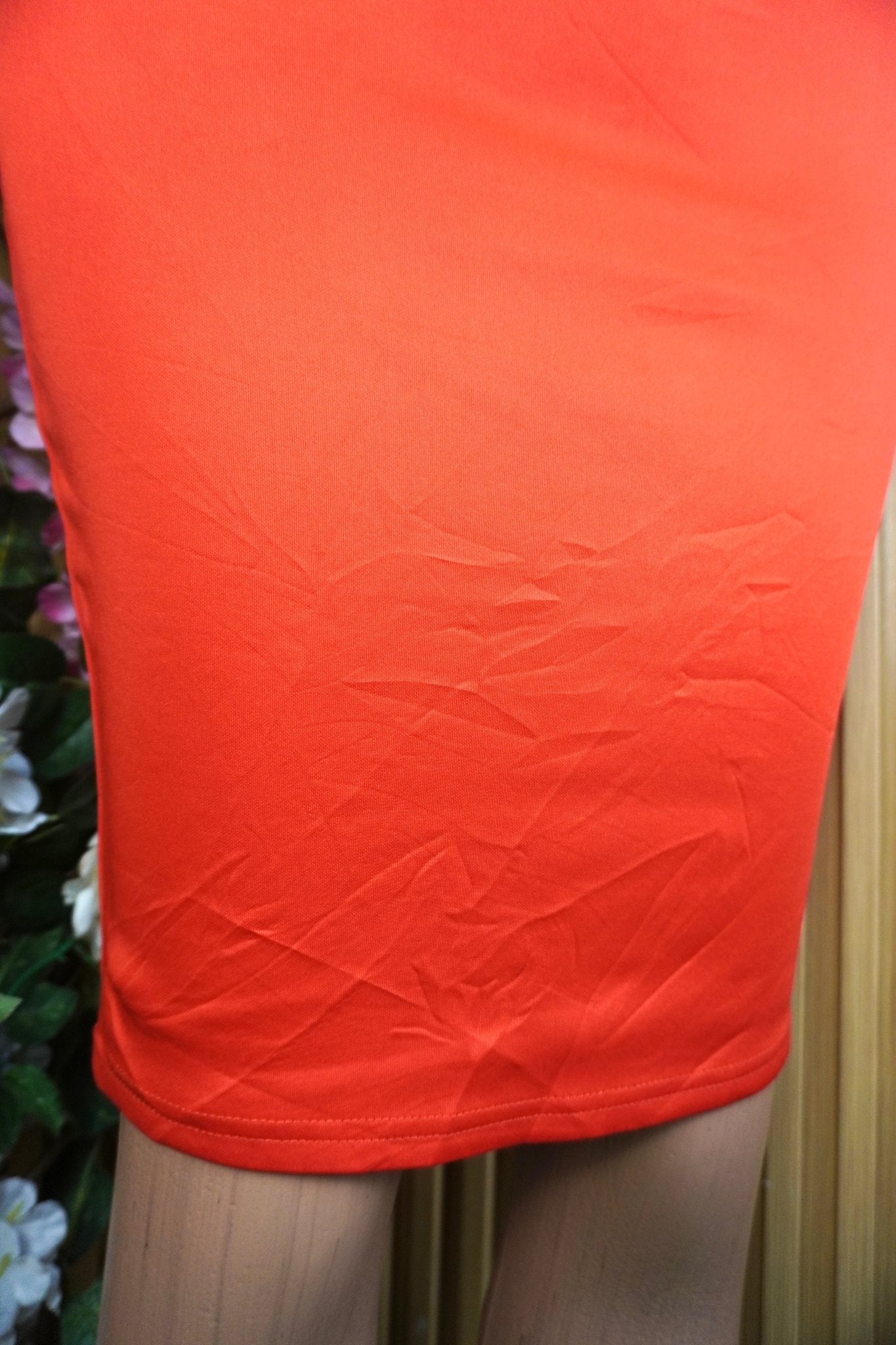 Jupe moulante couleur orange - M - Perluna Store - kinshasa