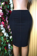 Jupe moulante de couleur noire-S - Perluna Store