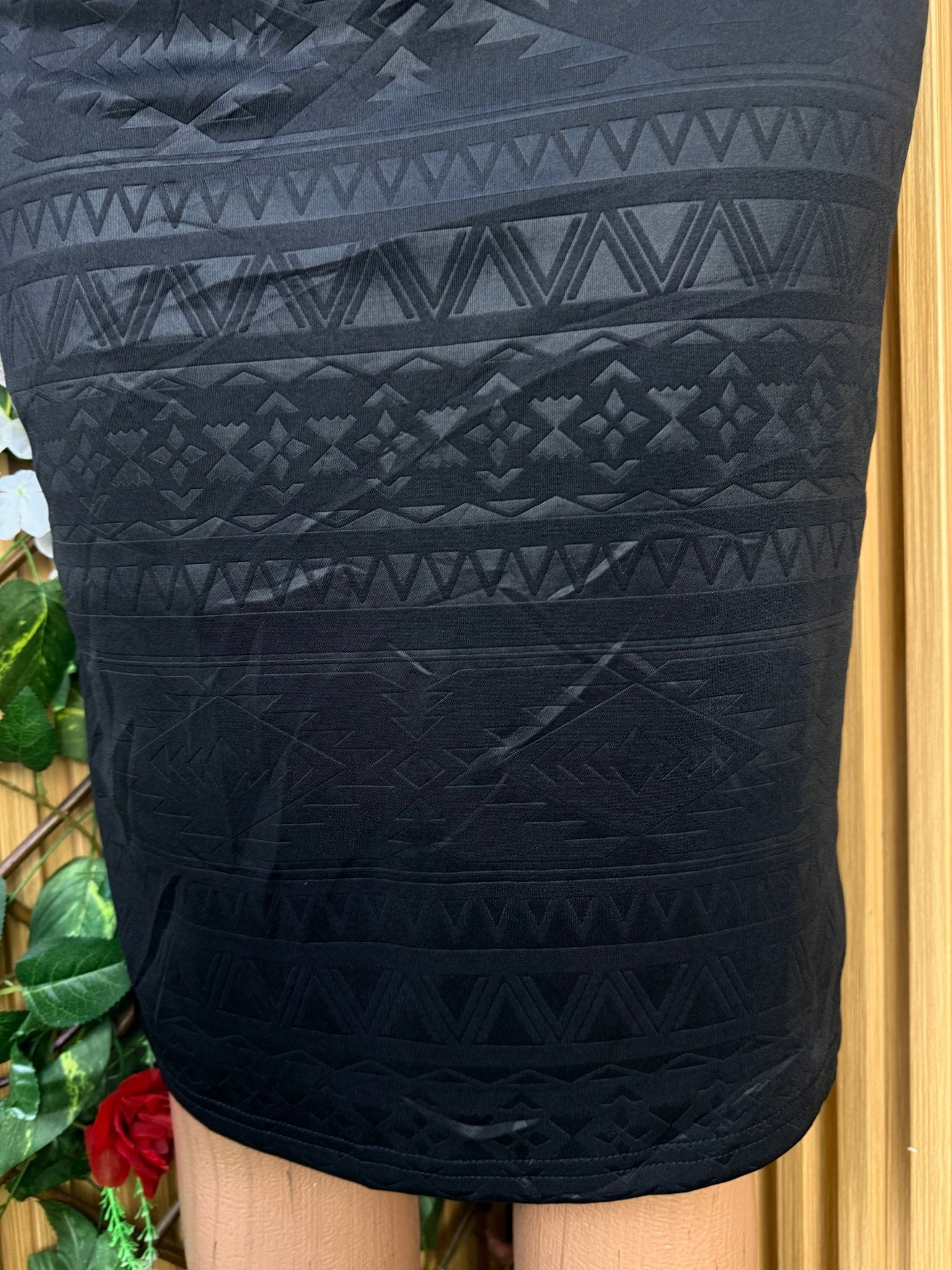 Jupe moulante en cuir couleur noir - Perluna Store