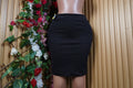 Jupe moulante mini couleur noir-S - Perluna Store