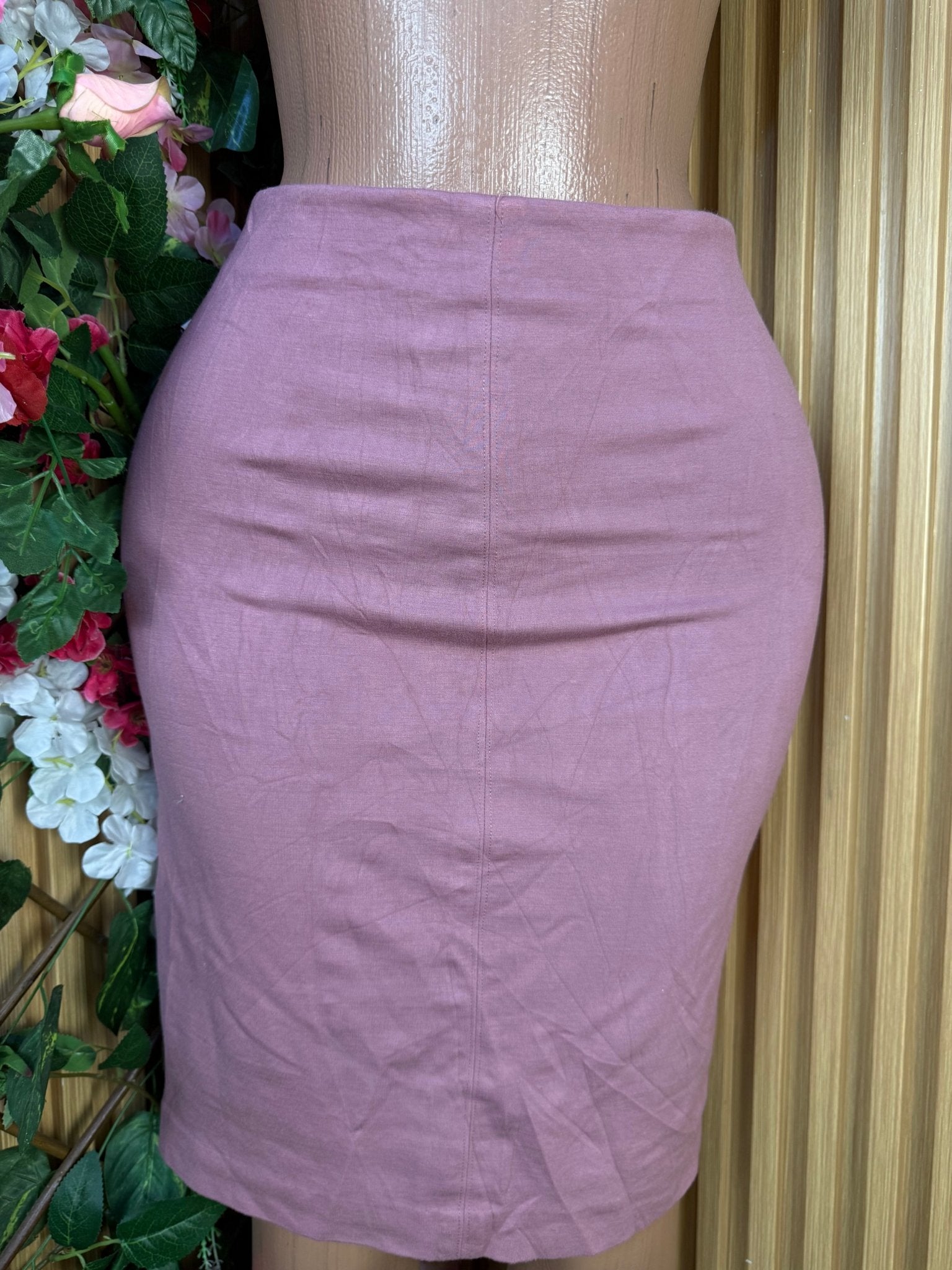Jupe moulante mini couleur rose - Perluna Store - kinshasa