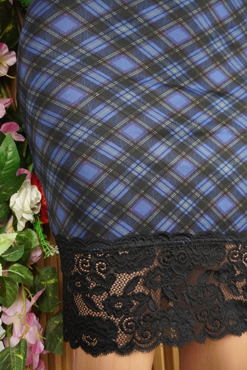 Jupe moulante motif carré géométrique - - Perluna Store