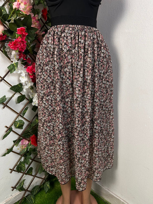 Jupe plissée longue, mi longue, fleurie plusieurs taille et diffèrent coloris - Perluna Store - kinshasa
