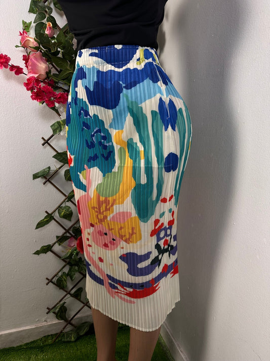 Jupe plissée longue, mi longue, multi couleur plusieurs taille évasée et moulante - Perluna Store - kinshasa