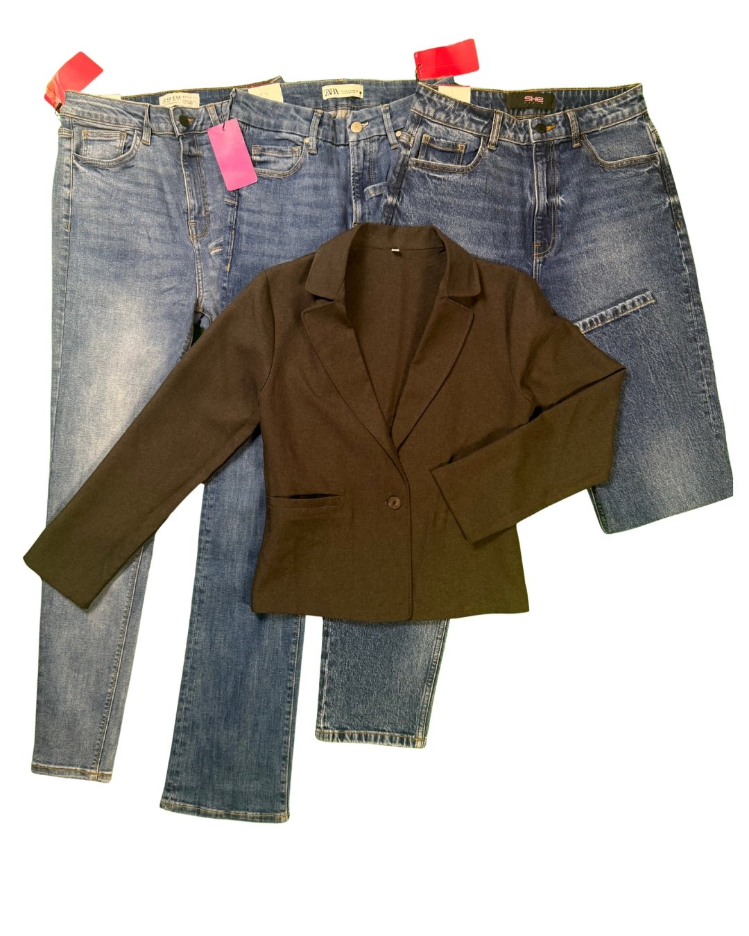 Pantalon Jean coupe Skinny, droit et evasee pour femme - Perluna Store