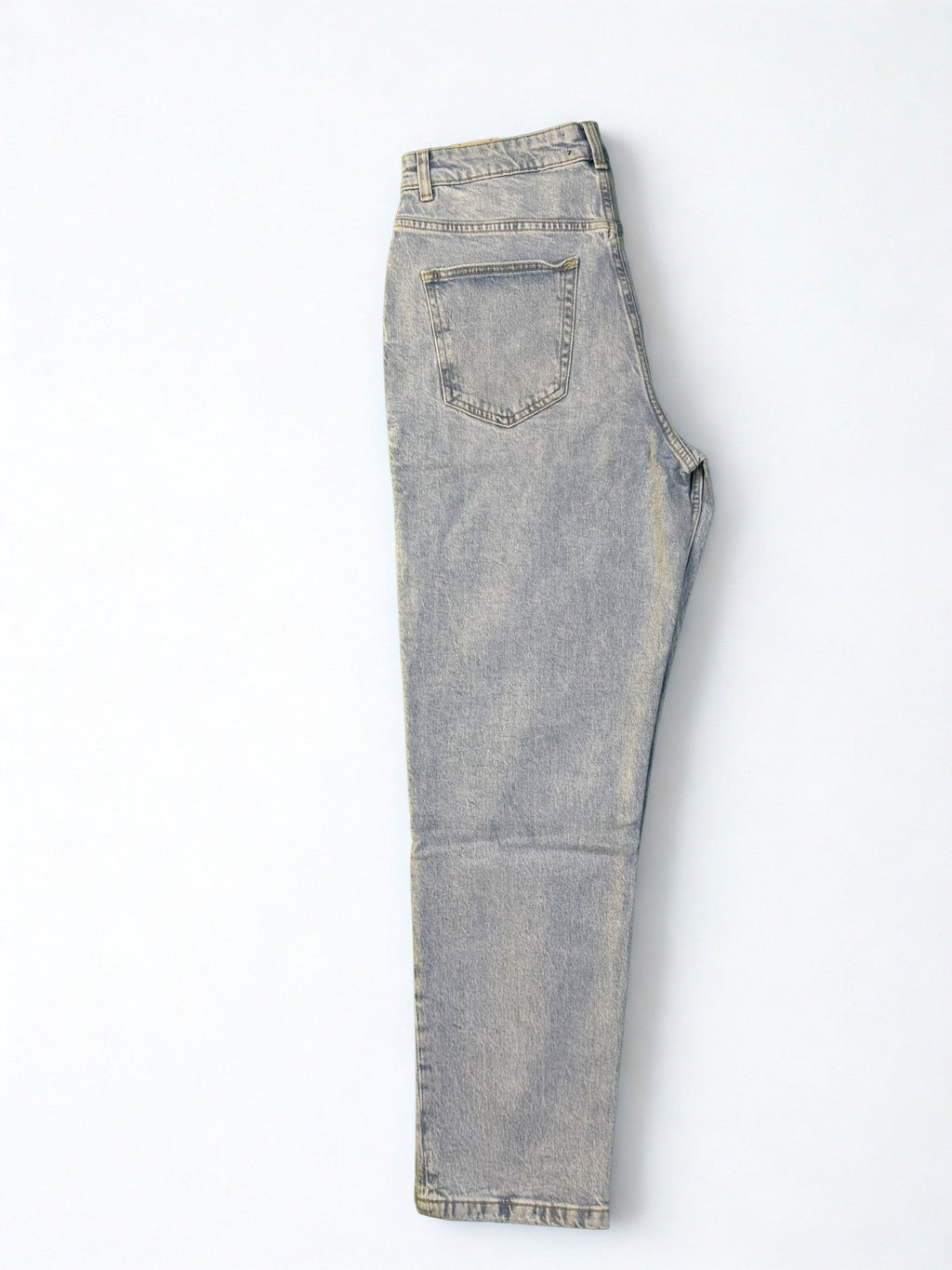 Pantalon Jeans Straight bleu délavé pour femme - Perluna Store
