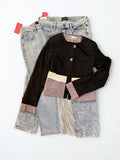 Pantalon Jeans Straight delave pour femme - Perluna Store