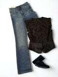 Pantalon Jeans Straight pour femme - Perluna Store