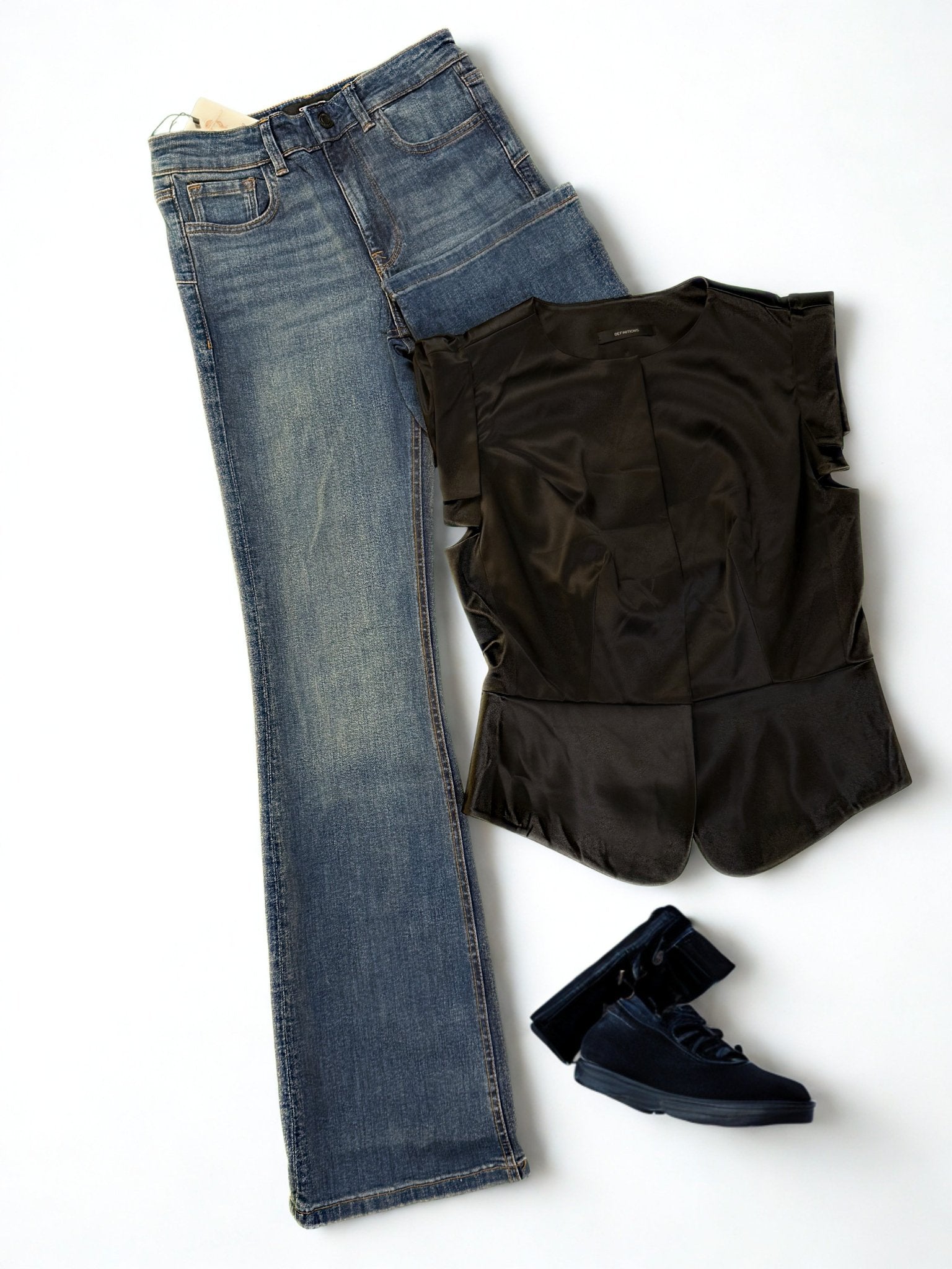 Pantalon Jeans Straight pour femme - Perluna Store