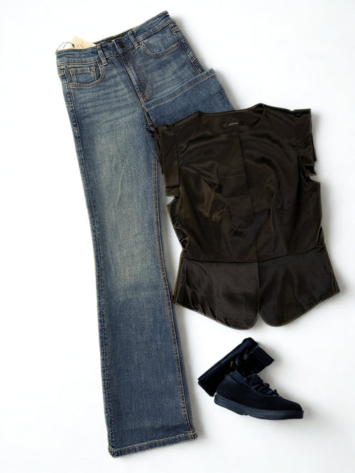 Pantalon Jeans Straight pour femme - Perluna Store