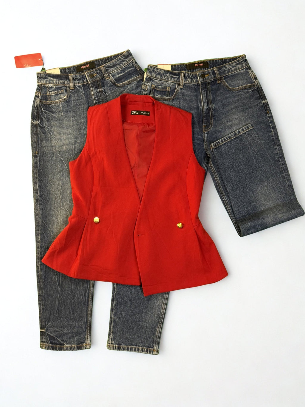 Pantalon Jeans Straight pour femme - Perluna Store