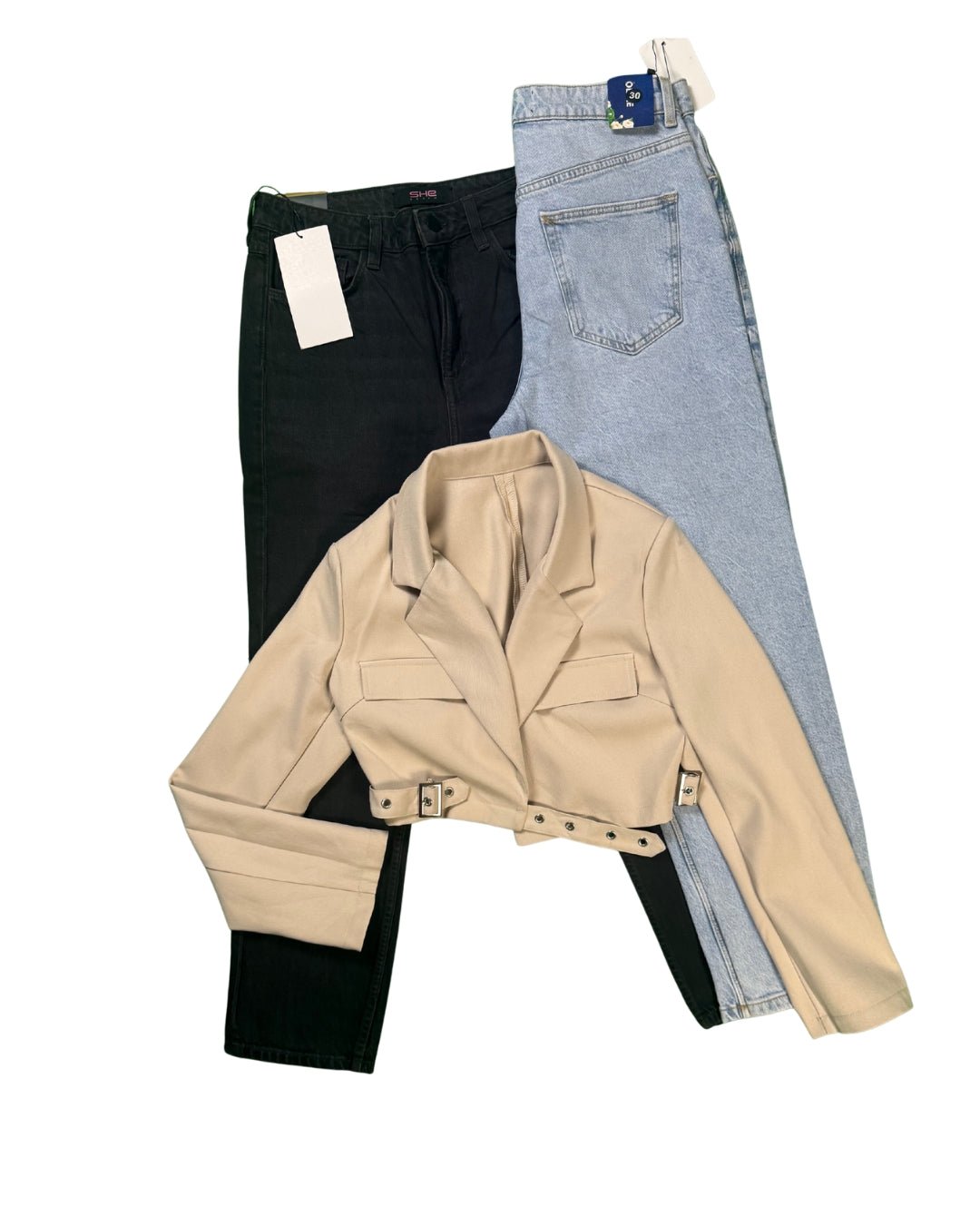 Pantalon Jeans Straight pour femme - Perluna Store